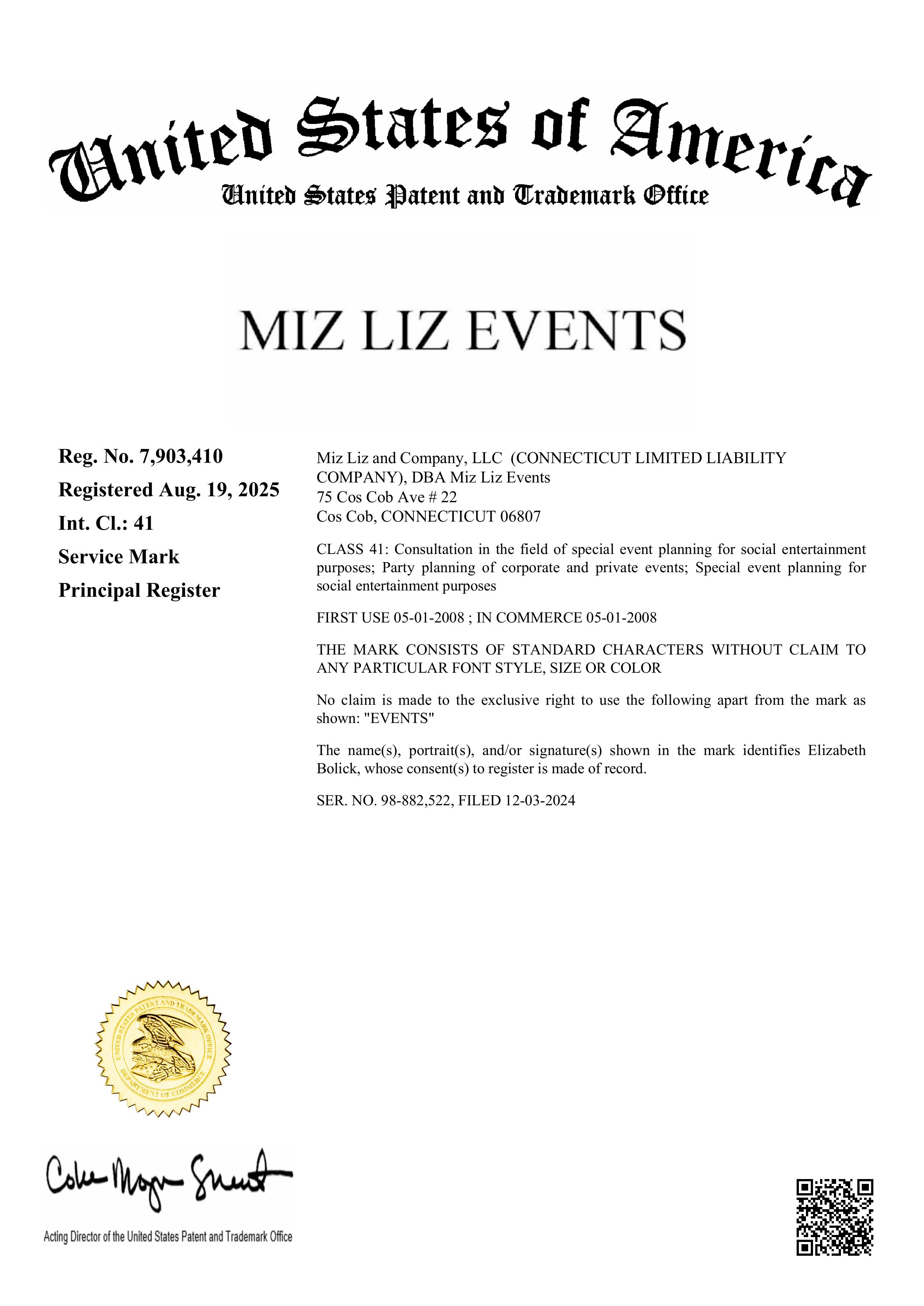 MIZ LIZ EVENTS